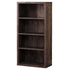 11.75" x 23.75" x 47.5" Cappuccino Particle Board Adjustable Shelves Bookshelf